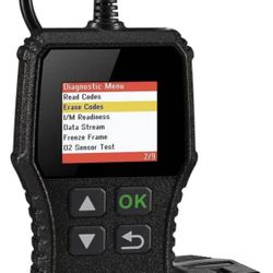 Smart OBD2 Scanner Code Reader,Universal Automotive Engine Light Check Scan Tool Checks O2 Sensor and EVAP Systems with Full OBD2 Functions, Supports 