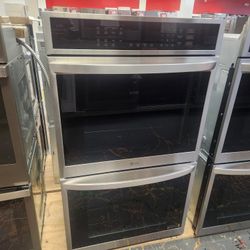 Amazing Sale GE 30 INCH ELECTRIC DOUBLE WALL OVEN CONVECTION AIR FRY