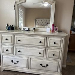 Mirror And A Dresser
