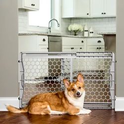 REGALO Expandable Plastic Gate 23”H x (28”-42”)L (Good condition) PICK UP IN CORNELIUS