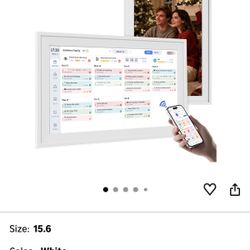 15.6 Inch Digital Calendar Chore Chart 1920 * 1080P Full HD Touchscreen Interactive Display Smart Electronic Calendar for Family Organizer Schedules D