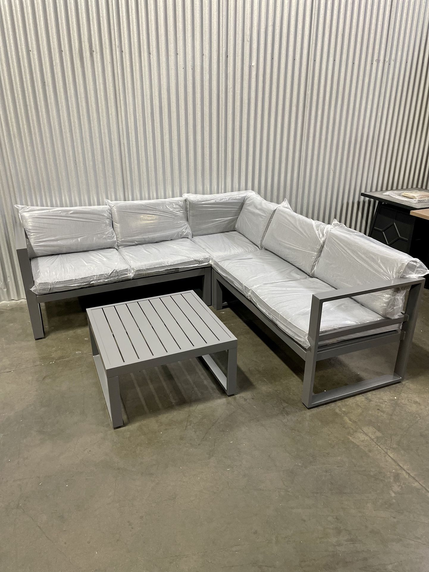 Aluminum Outdoor Patio Sectional Furniture Set