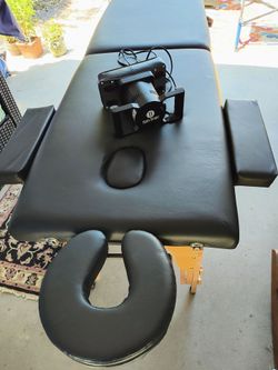 Portable Massage Table and Power Massager (together)