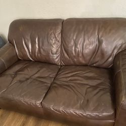 Leather Sofa And Love Seat