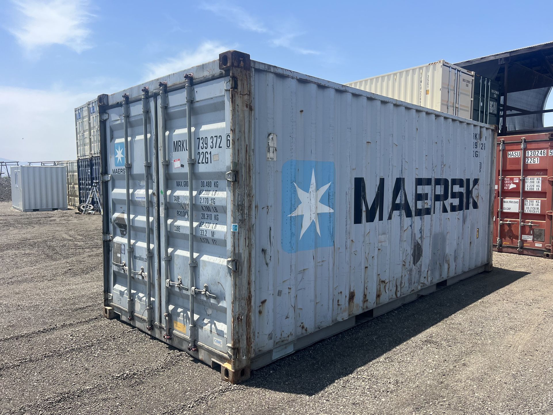 20 FOOT USED STD SHED CARGO SHIPPING CONTAINER