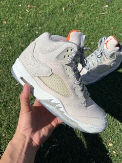 Sz 9.5 Air Jordan Retro 5s Sail $80 FIRM NO TRADES