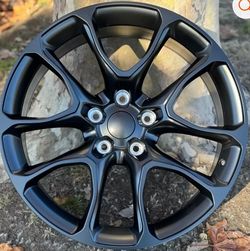 Rims  tires Jeep Cherokee dodge Durango 22” new blk srt style new rims tires set