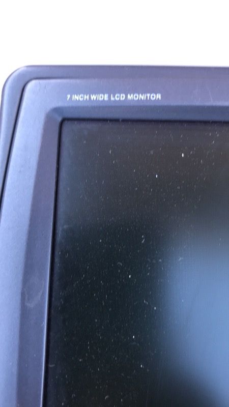 2 CLARION 7” LCD HEAD REST TV MONITORS Model # VMA7191 Power source - DC 12v 800ma