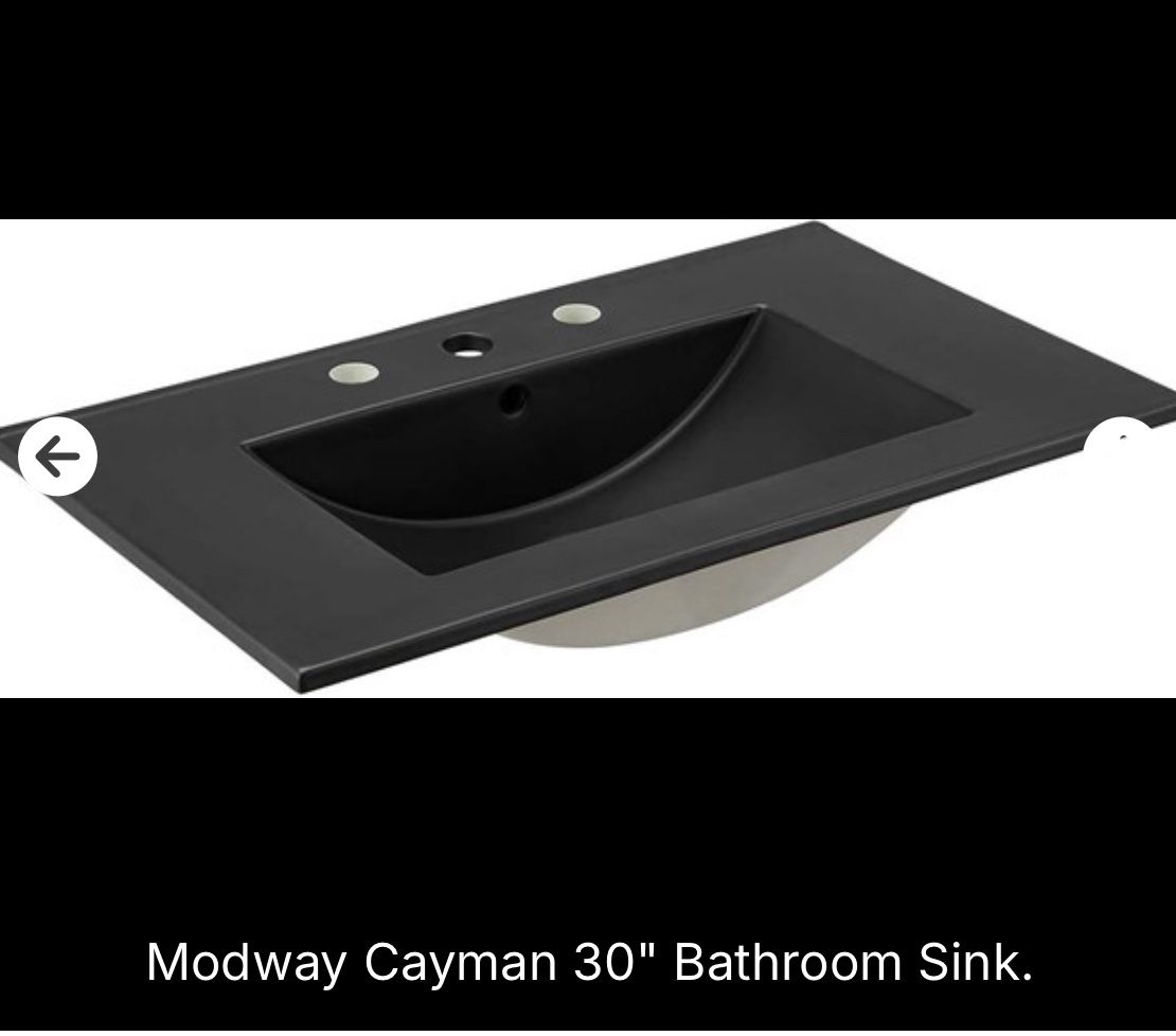 New Modway Cayman 30” Bathroom Sink