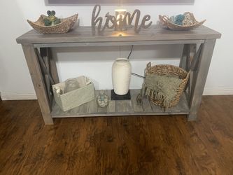 Farmhouse X entryway table or tv stand