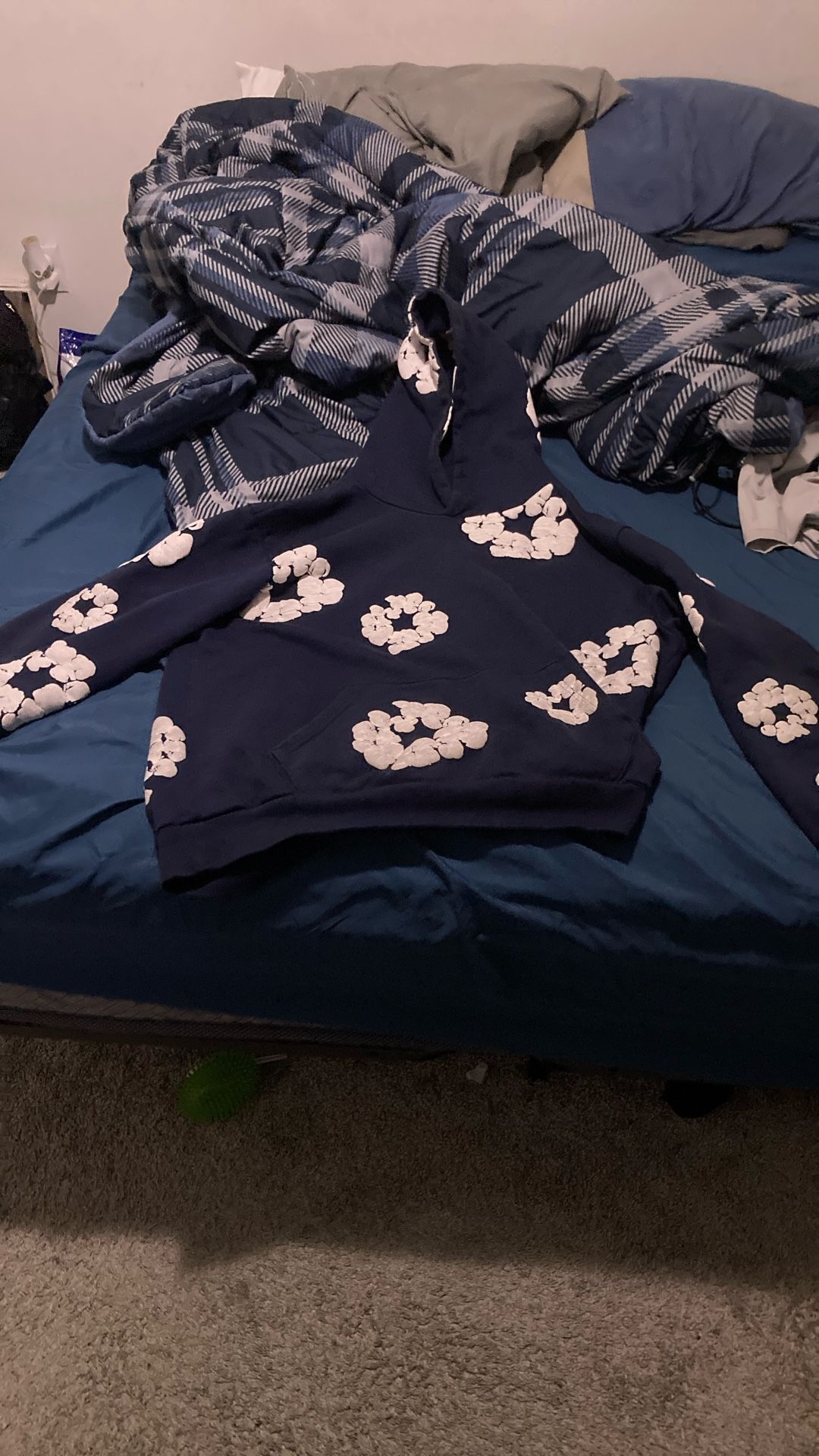 Dark Blue Denim Tears Hoodie