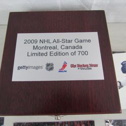 NHL 2009 All-Star Game Montreal Limited Edition Of 700 + 50 Photo's


