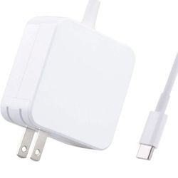 45W USB-C Charger Power Supply Adapter Cord for MacBook Pro/Air, Dell XPS, Lenovo Chromebook Thinkpad, HP, ASUS, Galaxy and Any Other Laptops or Smart