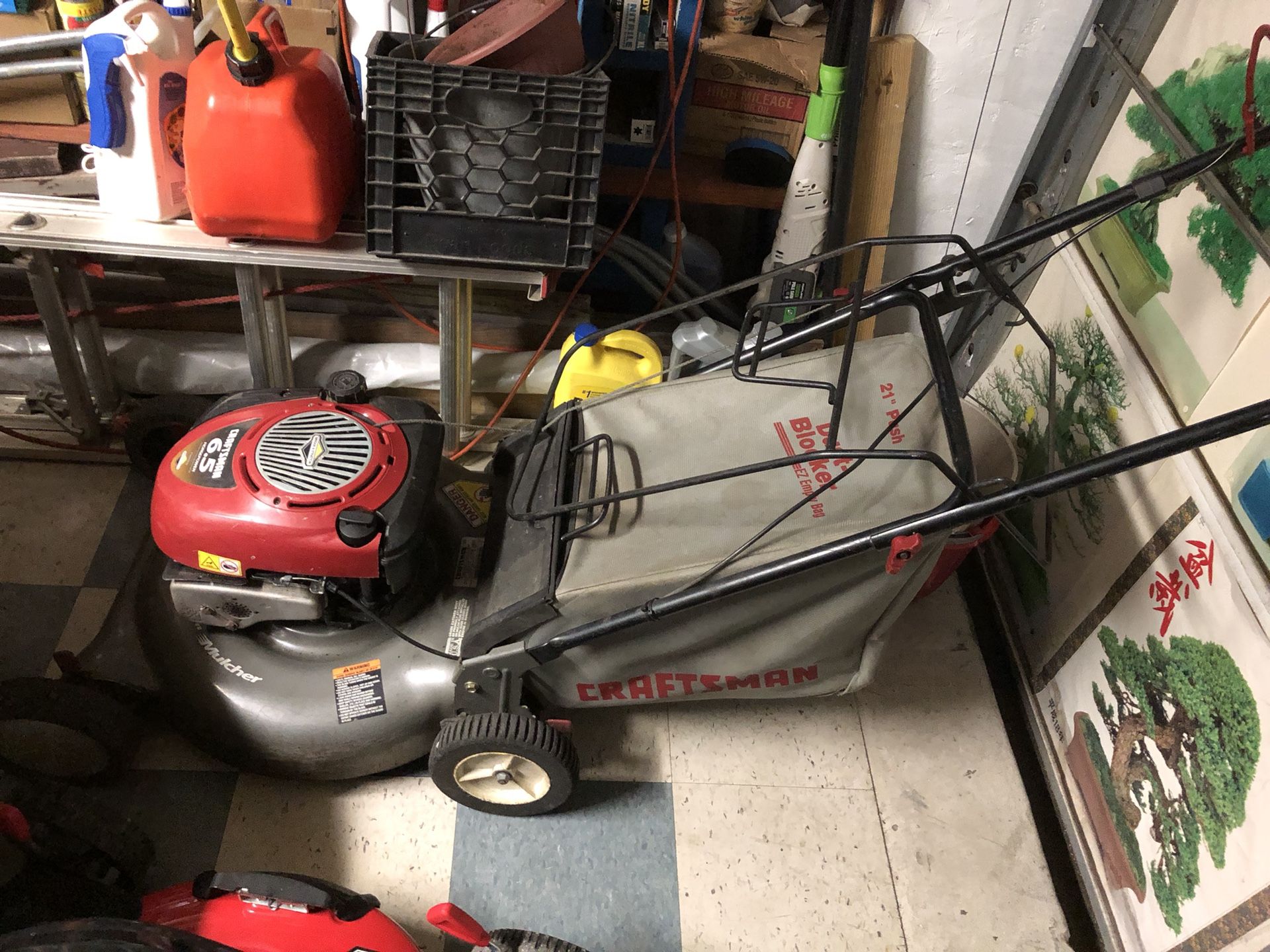 Craftsmen 6.5 hp, Push Lawn Mower (FOR PARTS)
