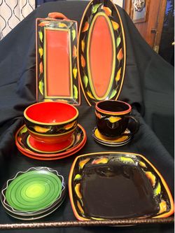 Clay Art StoneLite Chili Pepper Serveware Set – Southwest / Tex-Mex
