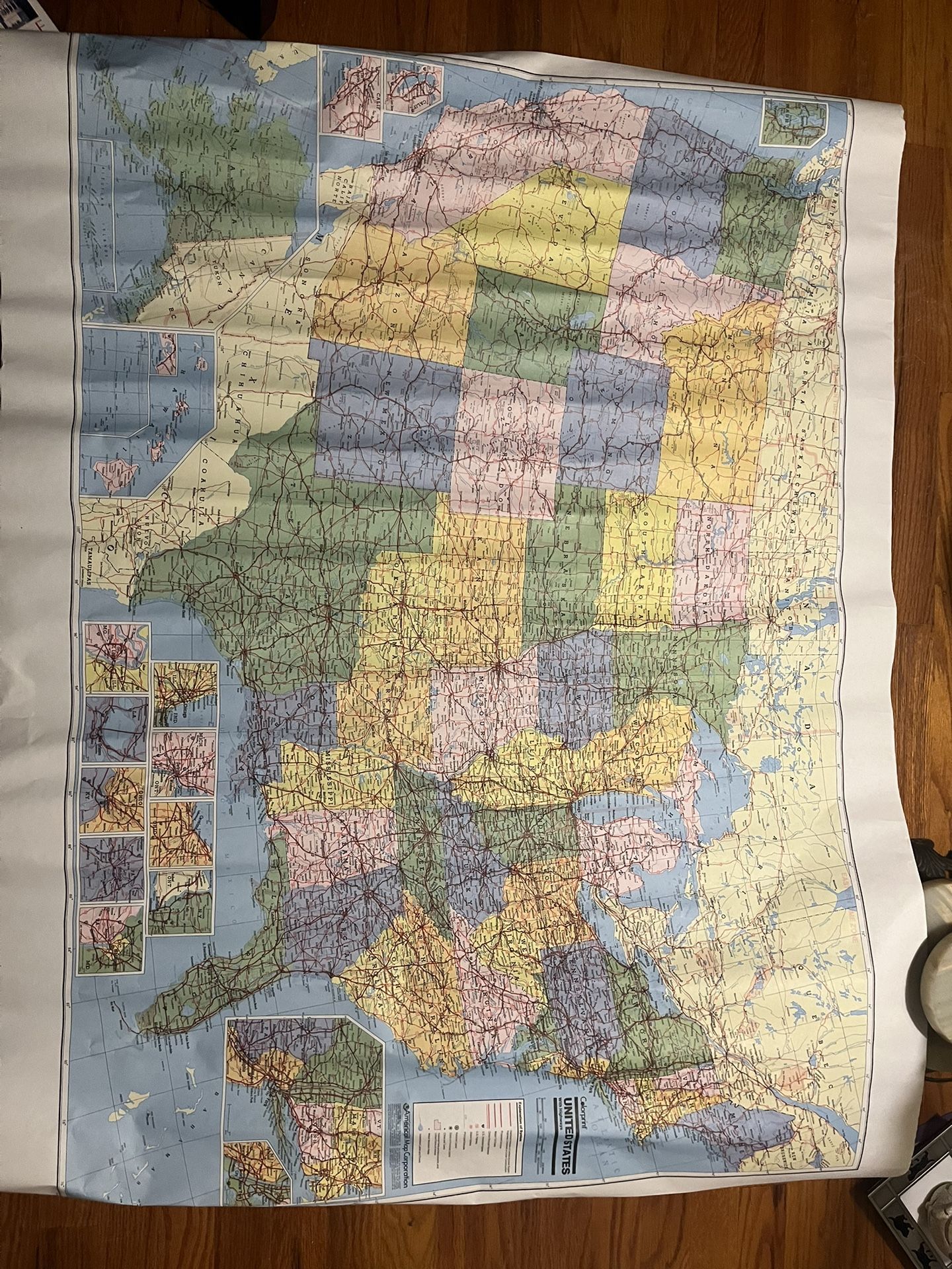 US And World Maps 50x38