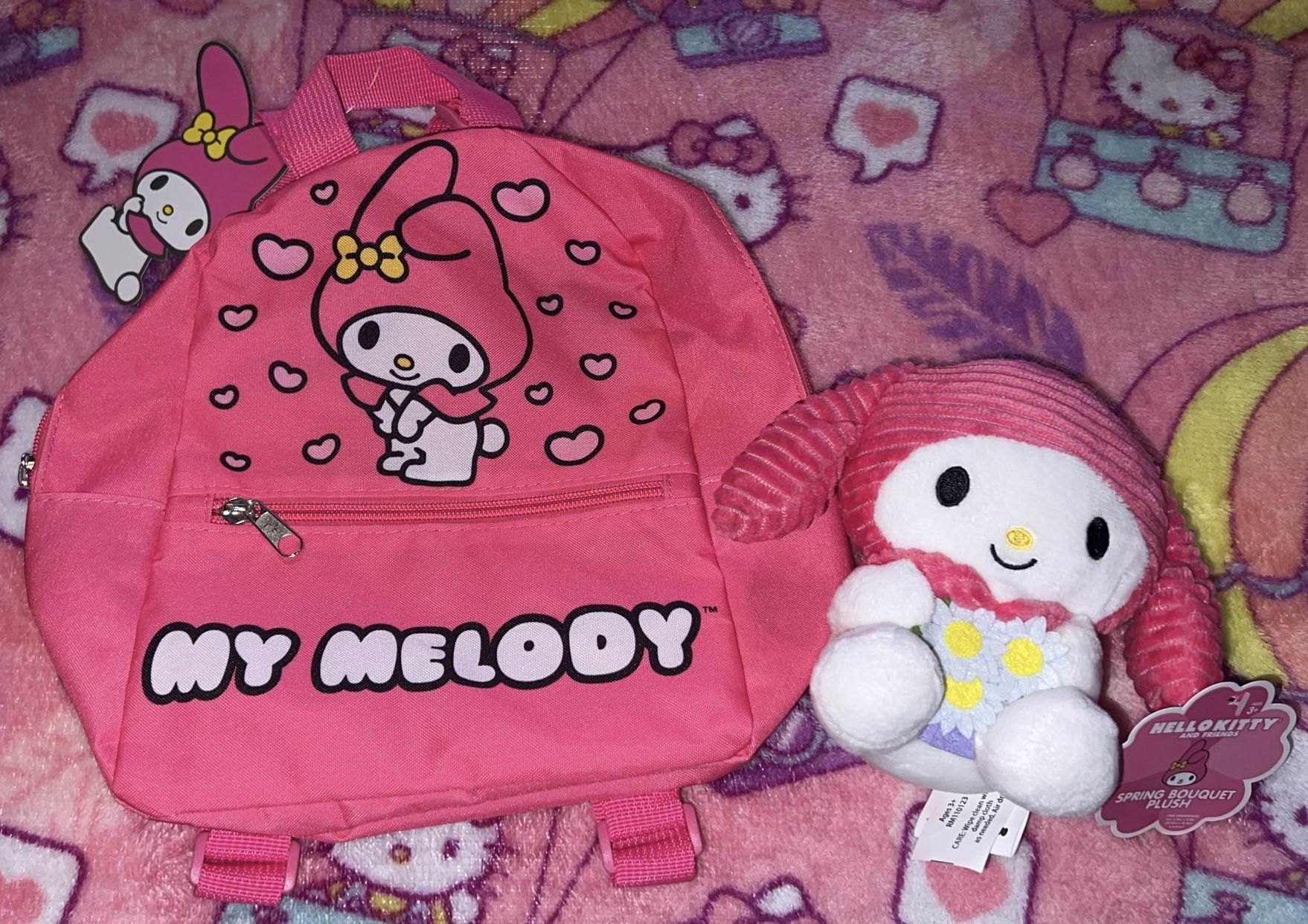 My Melody Plush & Backpack Set 