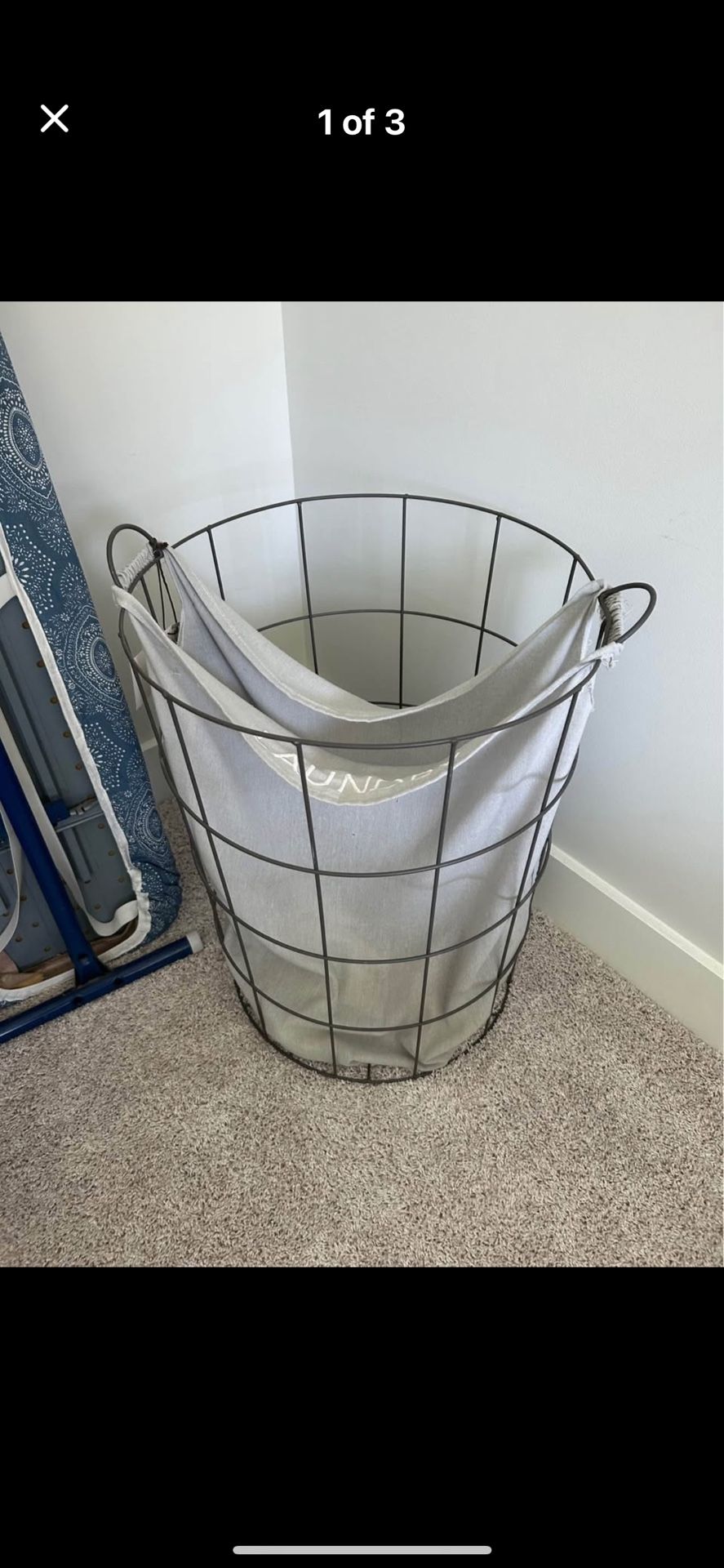 RGI laundry Basket With Tag