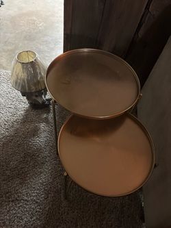 2-Two-Tier Round Tray Side Table so 4 tables total