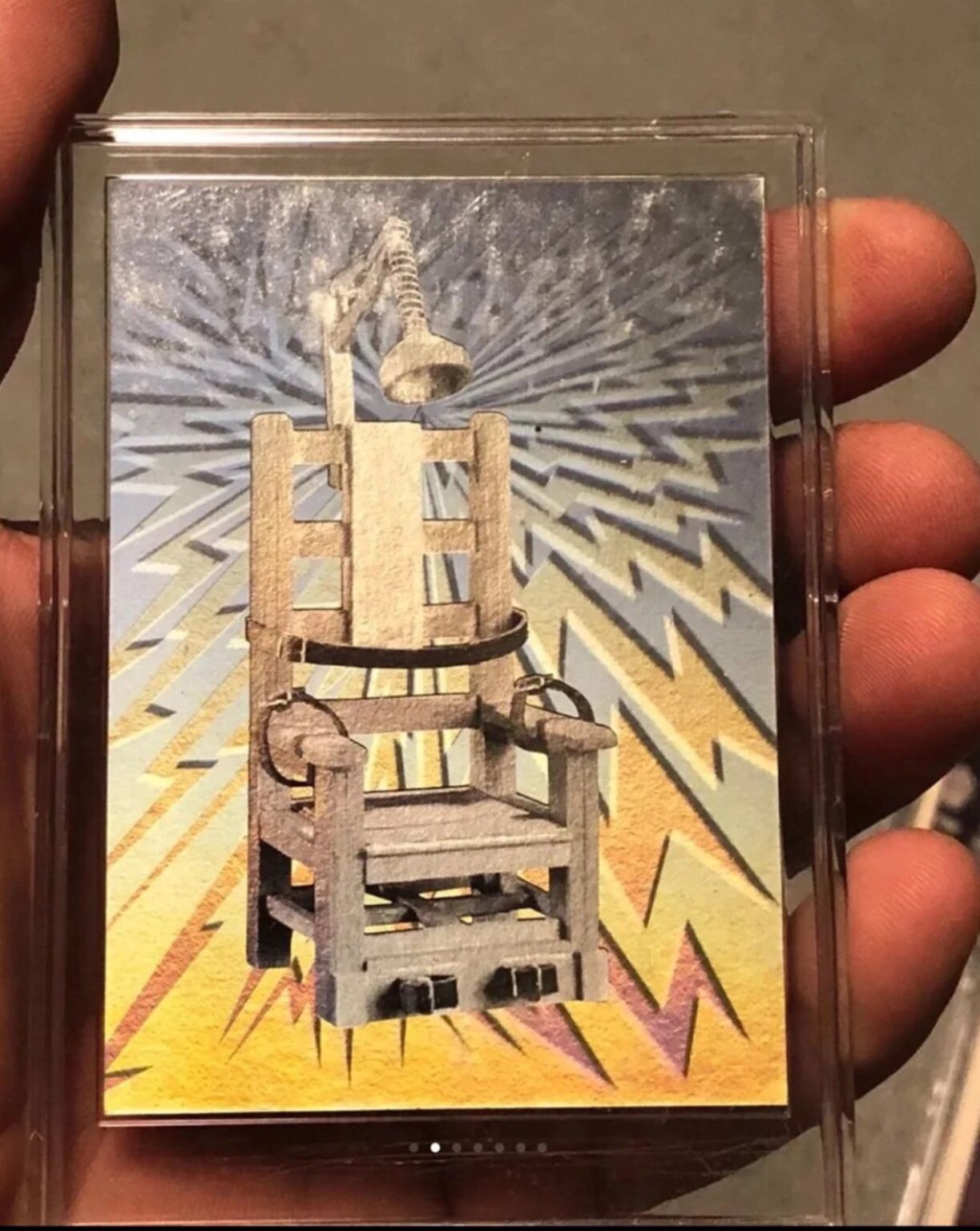 Ultra Rare Electric Chair Hologram Card Mint