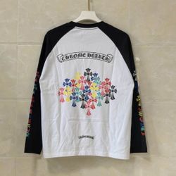 Chrome Hearts white & black long sleeve shirt 