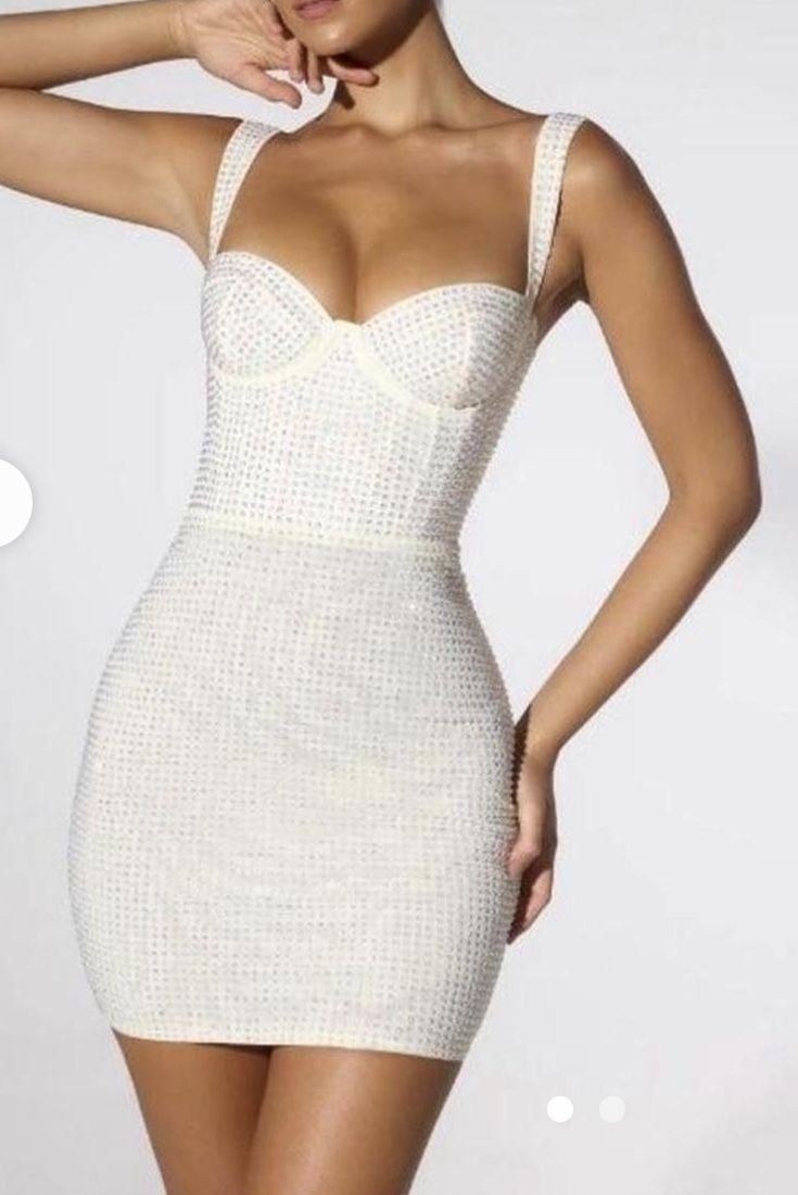 Oh Polly Dress White-Cream