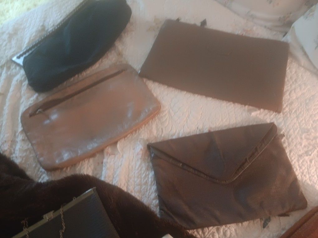 Assorted Vintage Handbags- One Has A REAL BABY ALLIGATOR ON IT @