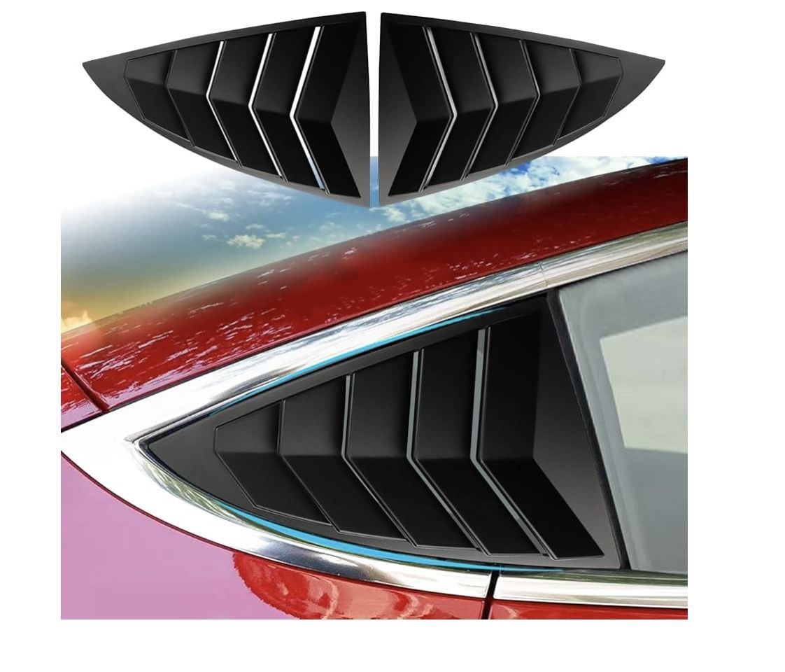 Rear Side Window Cover Louver Sport Style Tesla Model