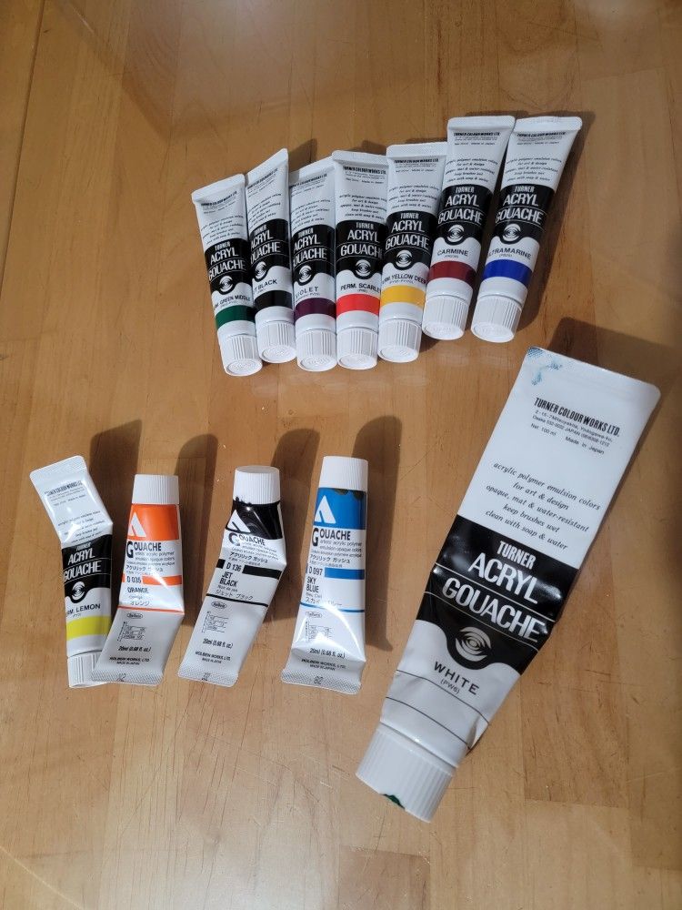 Acrylic Gouache and Canson Papers