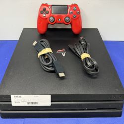 Sony PlayStation PS4 Pro 1TB Console With Controller and Wires