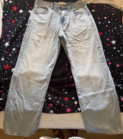 Pacsun Men’s Baggy Jeans, Light Wash Wide Leg Jeans