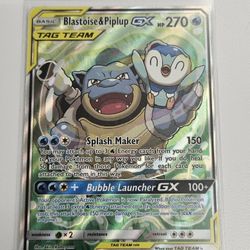 Blastoise & Piplup GX Tag Team Alt Art 