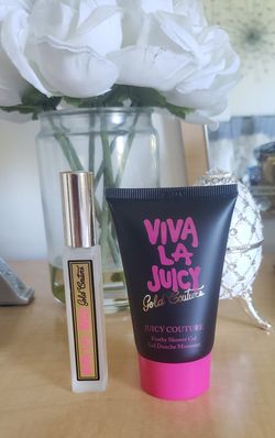 Viva La Juicy Gold Couture Perfume Rollerball & Shower Gel Set
