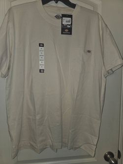 Dickies Men's( sz.2XL) Heathered Short Sleeve Pocket T-Shirt (beige)