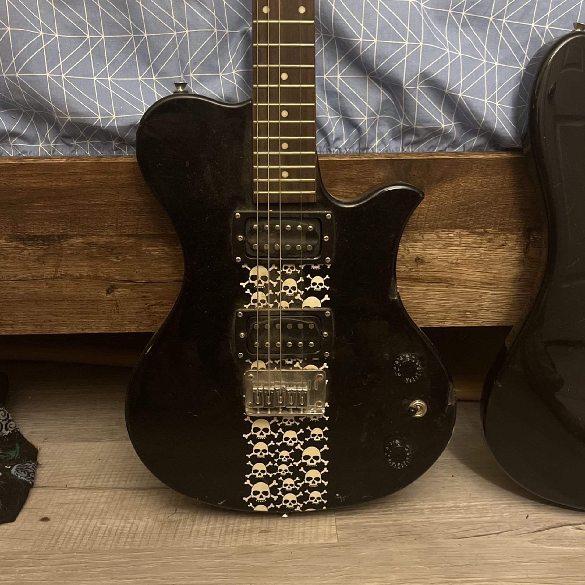 two electric guitars