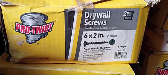 Pro-Twist Drywall Screws 6x2in 3500 Pack