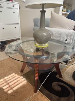 Round Glass Coffee/Side Table