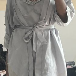 Silk Robe Only Pajamas Pjs Sleepwear