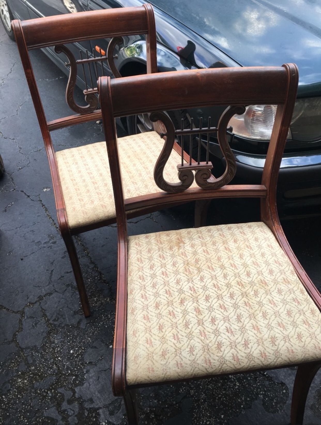 Drexel Antique Harp Dining Chairs (5)