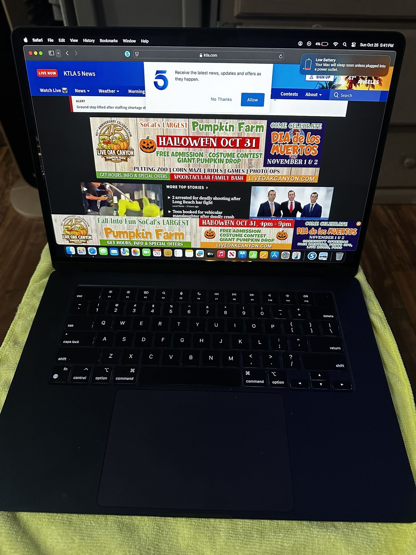Apple MacBook Air 15-inch Laptop M3 16GB 256GB
