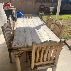 Antique Table And Chairs, 48 Years Old