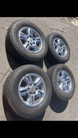 4 - 265/65r17 6x5.5 6x139.7 Stock Lexus Gx470 Tacoma Tundra 4Runner Yukon Tahoe Wheels Rims Good Michelin Tires !!!!