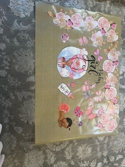 Baby shower sign “Baby Girl” and Maternity educational books free