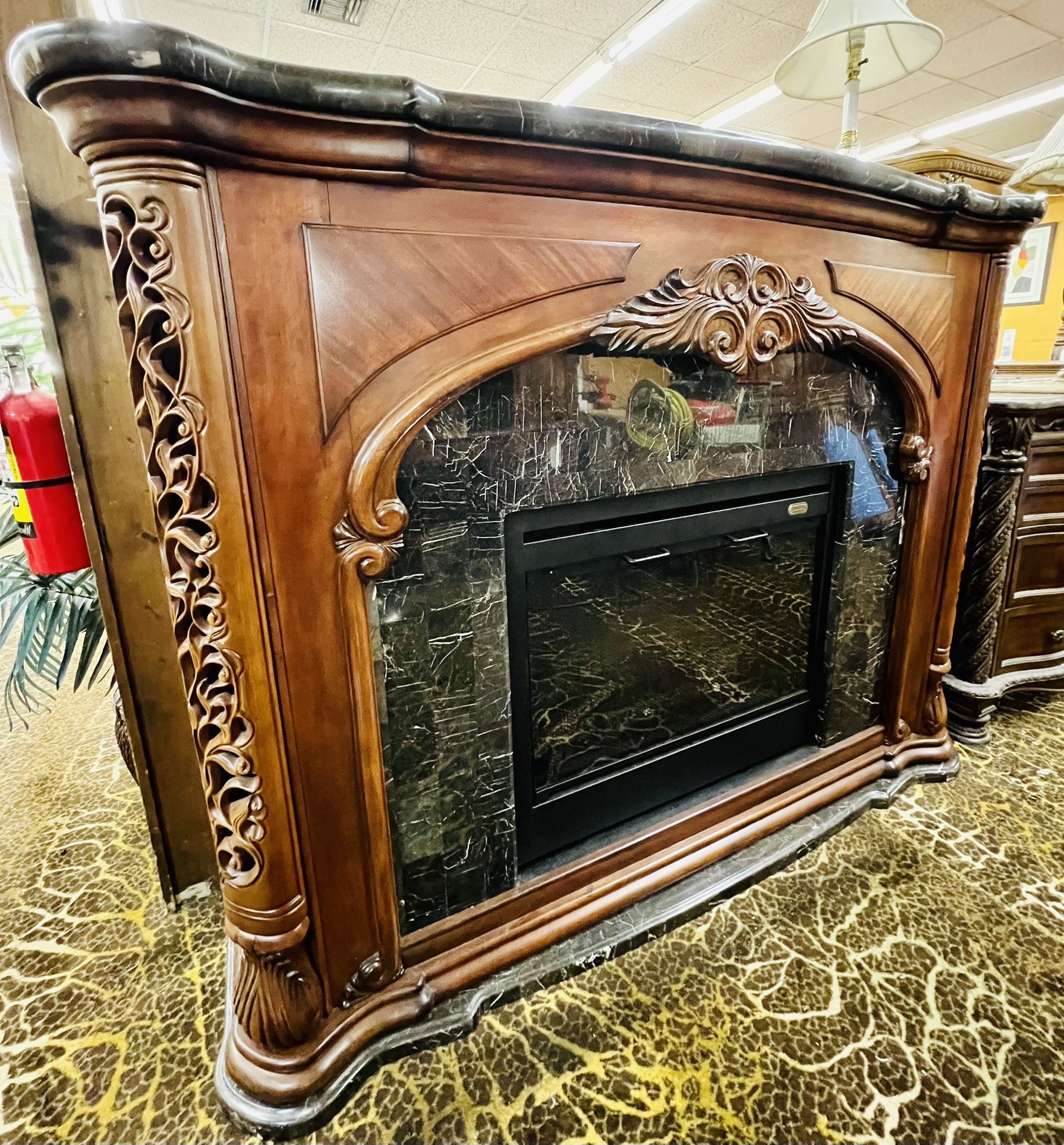 AICO By Michael Amini EXCELSIOR Fireplace - GA