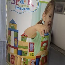 Ice Cream Car And Wood Blocks