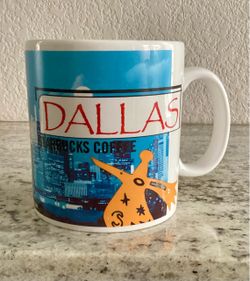 Starbucks Vintage Dallas Texas City Scenes Collector Series Retired Jumbo Coffee Mug Cup 20 Oz