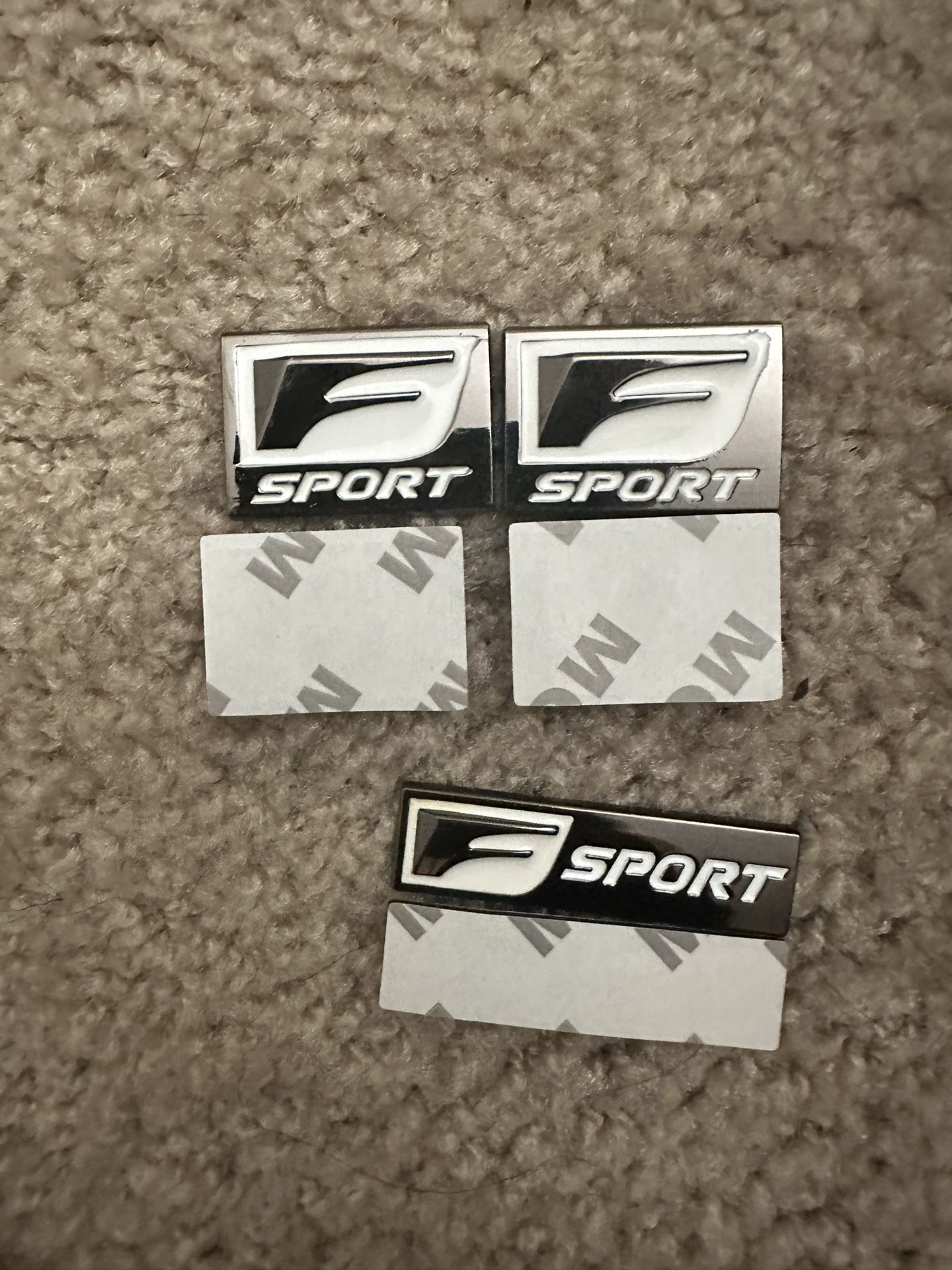 Chrome F Sport Badges (3)