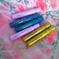 ✨VERSACE PERFUME LOT VERSACE TRAVEL PERFUME LOT BRIGHT CRYSTAL EROS POUR FEMME ✨