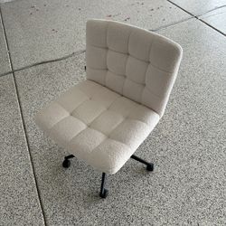 Cream Swivel Office Chair 