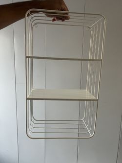 White Metal Shelf 